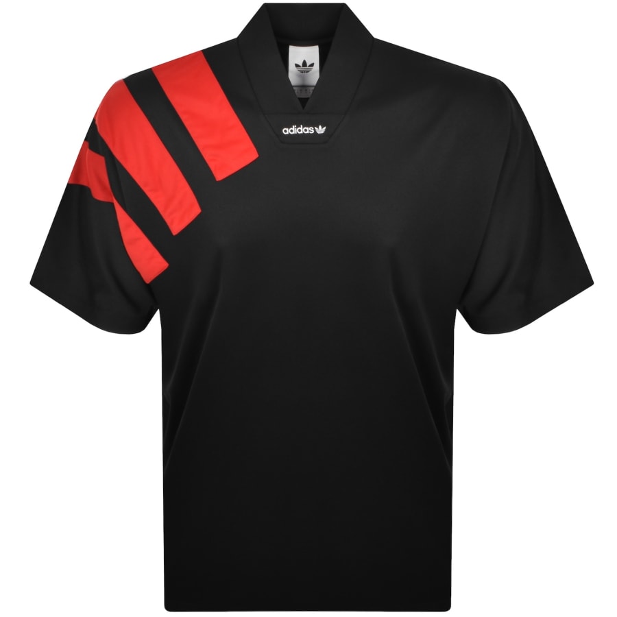 adidas Originals Football Jersey T Shirt Black | Mainline Menswear gb